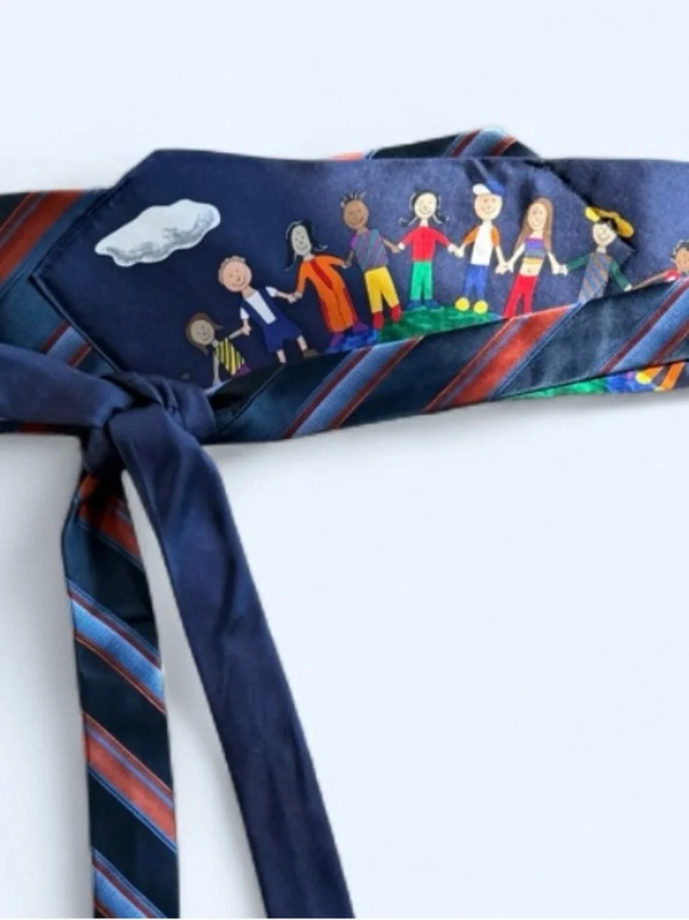 Upcycled Necktie Belt Back to School Teacher Kidcore Vibes